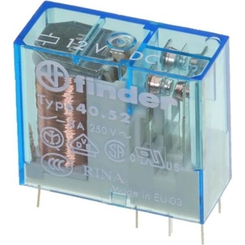 FINDER Relé 40.52.9.012.0000, 2P/8A, 12V DC 40529012