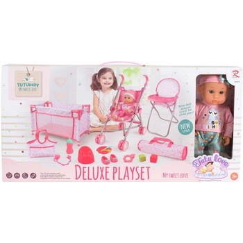 Moni Кукла 36cm розов сет 88869 (3801005601752)