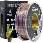 Smart Print FG-S108-E1, 3D нишка, PLA Silk, 1, 75mm, 1000g, трицветен, многоцветен (черно, златно, лилаво) (FG-S108-E1)