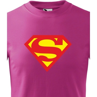 Dětské tričko Superman Purpurová Canvas Dětské tričko Bezvatriko.cz 101012 1x