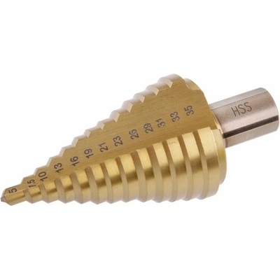 Vrták stupňový 5-35 mm, 13 stupňov, HSS TITAN