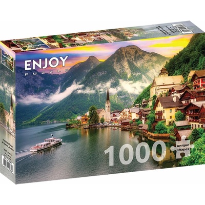 ENJOY Hallstatt při západu slunce Rakousko 1000 dielov