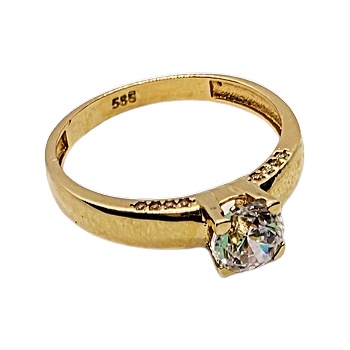 VipGold Златен годежен пръстен 2.39 гр (pr056)