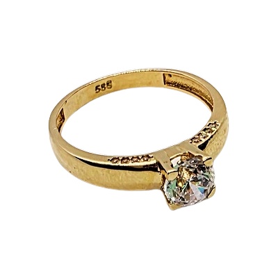 VipGold Златен годежен пръстен 2.39 гр (pr056)