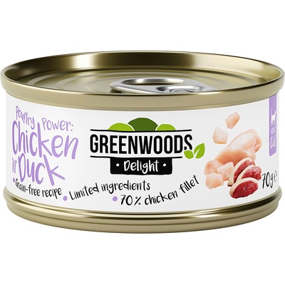 Greenwoods Delight Chicken Fillet & Duck 6 x 70 g