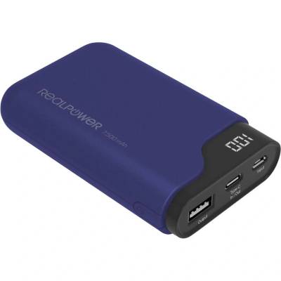 RealPower PB-7500C Powerbank 7500mAh Navy синьо (333642)