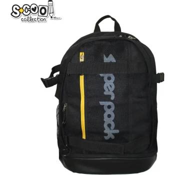 S-Cool Ученическа анатомична раница scool superpack, черно