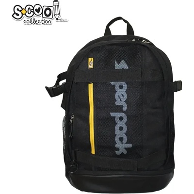 S-Cool Ученическа анатомична раница scool superpack, черно