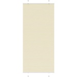 vidaXL Плисирана щора, кремава, 95x200 см, ширина на плата 94, 4 см, полиестер (4015312)
