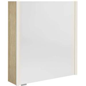 SAPHO Alix - Огледален шкаф с LED осветление 66x70x18 см, 2 врати, ляво/дясно, явор „Бардини AX166-0013 (AX166-0013)