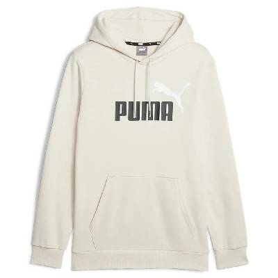 Суичър Puma ESS+ 2 Col Big Logo FL hoodie - Beige (Alpine Snow)