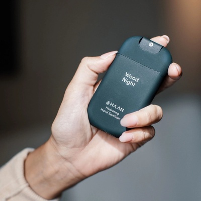 HAAN Wood Night antibakteriální čisticí sprej na ruce 30 ml – Zboží Dáma