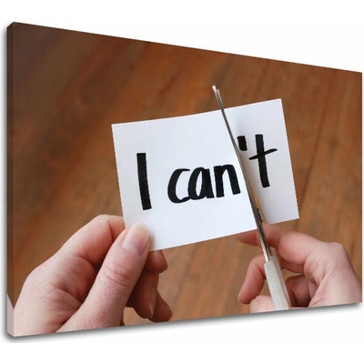 Motivačný obraz na stenu I cant - 20x30 cm