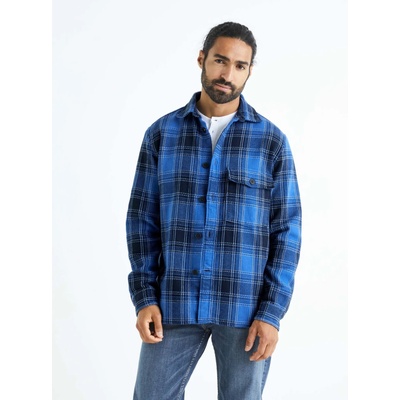 Celio Синя мъжка карирана риза Celio Bazur Celio | Sin | МЪЖЕ | M