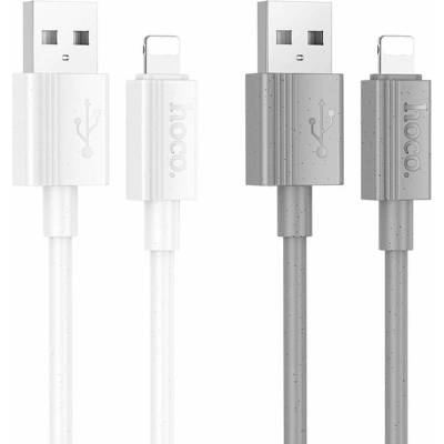 Hoco X107 USB A to Lightning 2,4A 1m šedý