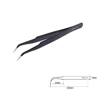 Пинсети с остър връх за финна работа по платки и 3d модели