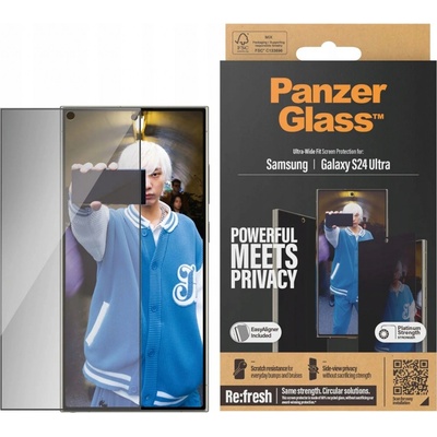 PanzerGlass Privacy Samsung Galaxy S24 Ultra s instalačním rámečkem P7352 – Zboží Živě