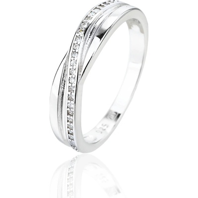 JVD Precizní stříbrný prsten se zirkony SVLR1299XJ6B