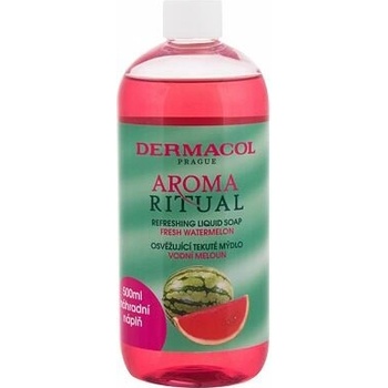Dermacol Aroma Ritual Vodní meloun Osvěžující mýdlo na ruce náhradní náplň 500 ml