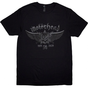 Motörhead 50 Years Wings Badge Black S Риза (MHEADTEE82MB01)