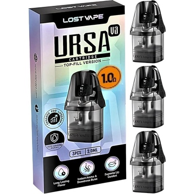 Lost Vape Ursa V3 Pod cartridge vrchní plnění 1,0 ohm
