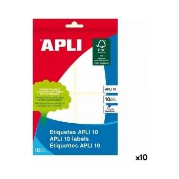 APLI Етикети Apli 10 120 Части Бял 10 Листи 36 x 40 mm (10 броя)