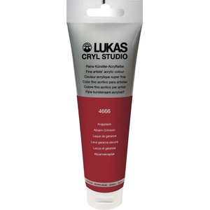 LUKAS Cryl Studio Plastic Tube АКРИЛНА боя Alizarin Crimson 125 ml 1 бр (746660012)