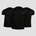 GymBeam Мъжки тениски TRN Black 3Pack L - 3pack