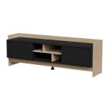 Cama MEBLE Cama RTV PORTO 2D шкаф 150x38x50 дъб/черен (PORTO 473505)
