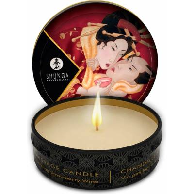 Shunga Mini Massage Candle Strawberry 30 ml
