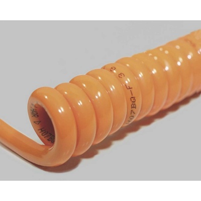 BKL Electronic 1506110 spirálový kabel H07BQ-F 800 mm / 3200 mm 3 G 2.50 mm² + 3 G 2.50 mm² oranžová