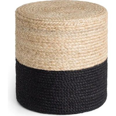 Hanse Home Taburet JUTTA POUF 106237 Beige/Black 40x40 cm