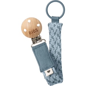 BIBS Paci Braid клипс за биберон Petrol / Baby Blue