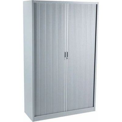 Manutan Expert Kovová spisová skriňa s roletou, 4 police, 195 x 120 x 45,7 cm