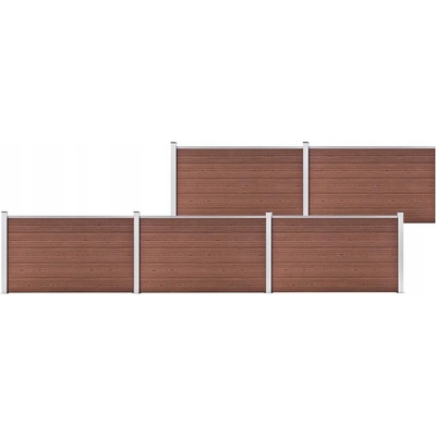 zahrada-XL Zahradní plot WPC 872 x 106 cm hnědý