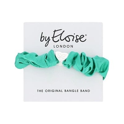 By Eloise London Silver Heart Silk Scrunchie barva Black – Zboží Mobilmania