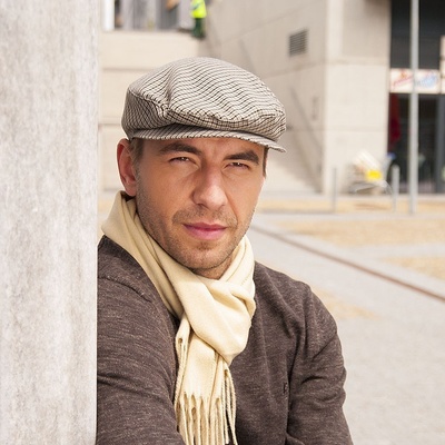 Pánská bekovka s jemným vzorem béžová