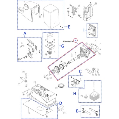 SPAMG00700 kit prevodovky pre Road400R10/RB350/RB400R10