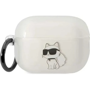 Karl Lagerfeld AirPods Pro 2 прозрачен калъф Ikonik Choupette (KLAP2HNCHTCT)