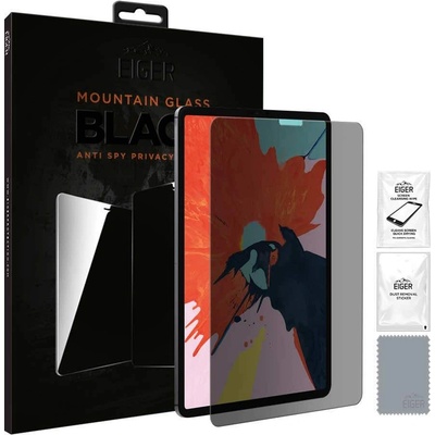 Eiger Mountain Glass Black Anti-Spy Privacy Filter Tempered Glass - калено стъклено защитно покритие с определен ъгъл на виждане за дисплея на iPad Pro 12.9 (2021, 2020, 2018)