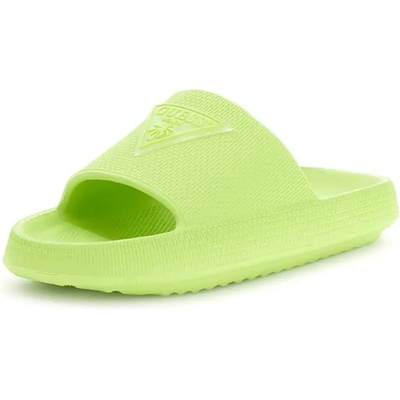 Guess Чехли за плаж за момче в електрикаво зелен цвят Guess