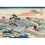 Grafika Art Puzzle - Puzzle Hokusai - An Ancient Picture of the Eight Part Bridge in Mikawa Province - 1 000 piese