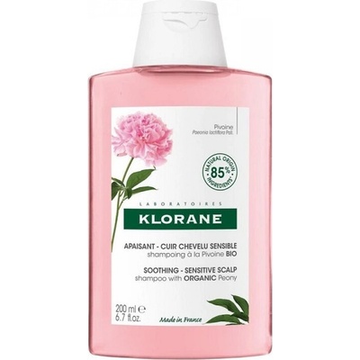 KLORANE Шампоан за чувствителен скалп, Klorane Peony Shampoo Sensitive-Irritated Scalp 200 ml