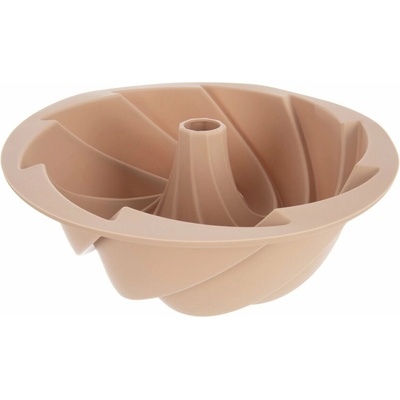 ORION Forma silikonová na bábovku bábovka FLOWER pr. 23,5 cm béžová