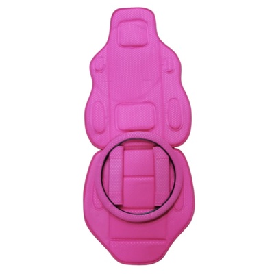 Седалка 2бр с калъф за волан, розови 2577