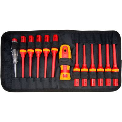 Topmaster Professional ИЗОЛИРАНИ ОТВЕРТКИ К-Т 13 БР vde 1000 v topmaster (3800972005495)