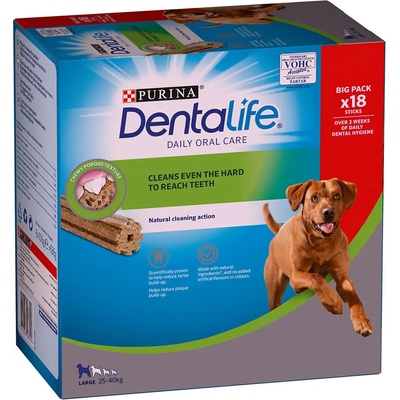 Dentalife 25% намаление! Лакомства за кучета Purina Dentalife Snacks - големи кучета, 36 броя (12 x 106 г)