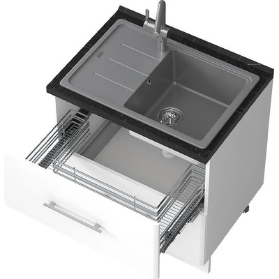 Долен кухненски шкаф за мивка Modern R-80-2MZ/3