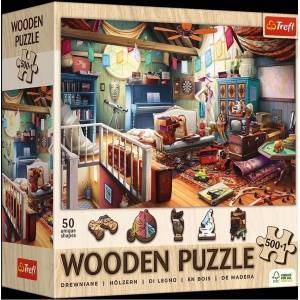 Trefl Wooden puzzle 500+1 Treasures in the attic TREFL