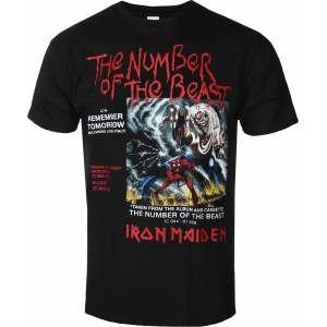 ROCK OFF мъжка тениска Iron Maiden - NOTB Vinyl Promo - ROCK OFF - IMTEE141MB
